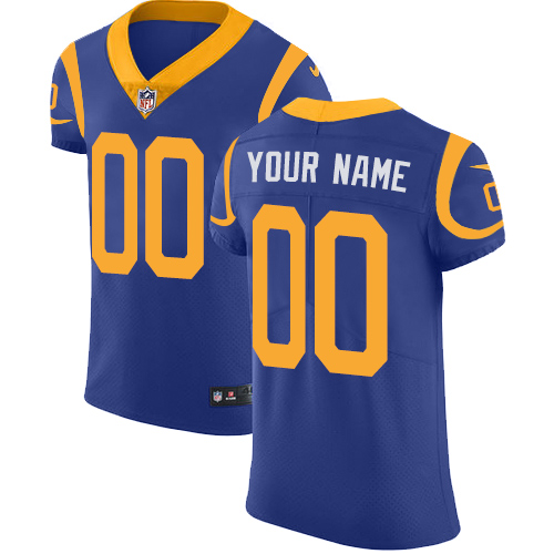 Men's Los Angeles Rams Royal Blue Alternate Vapor Untouchable Custom Elite NFL Stitched Jersey